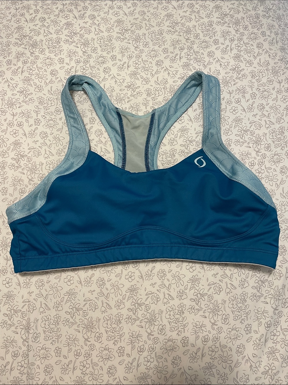 Brooks Moving Comfort Teal Racerback Sports Bra